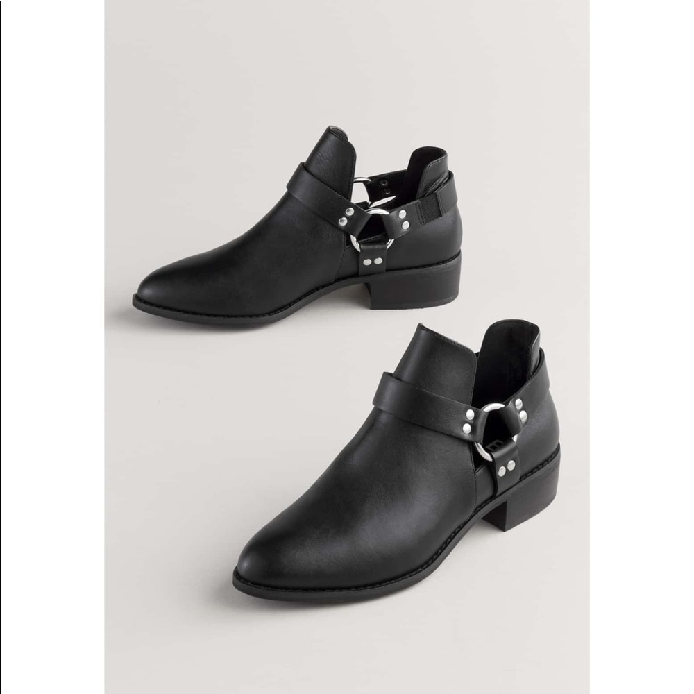BP Kerry Stacked Heel Almond Toe Bootie